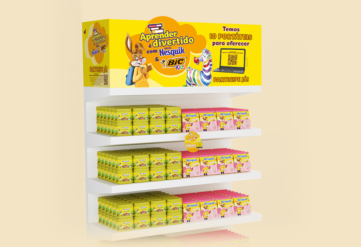 Nesquik and Bic shelf communication